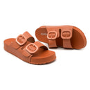 Papete Nuvem Original Couro Legítimo Sandália Feminina Confortável Chinelo Feminino Birken Super Leve 300g