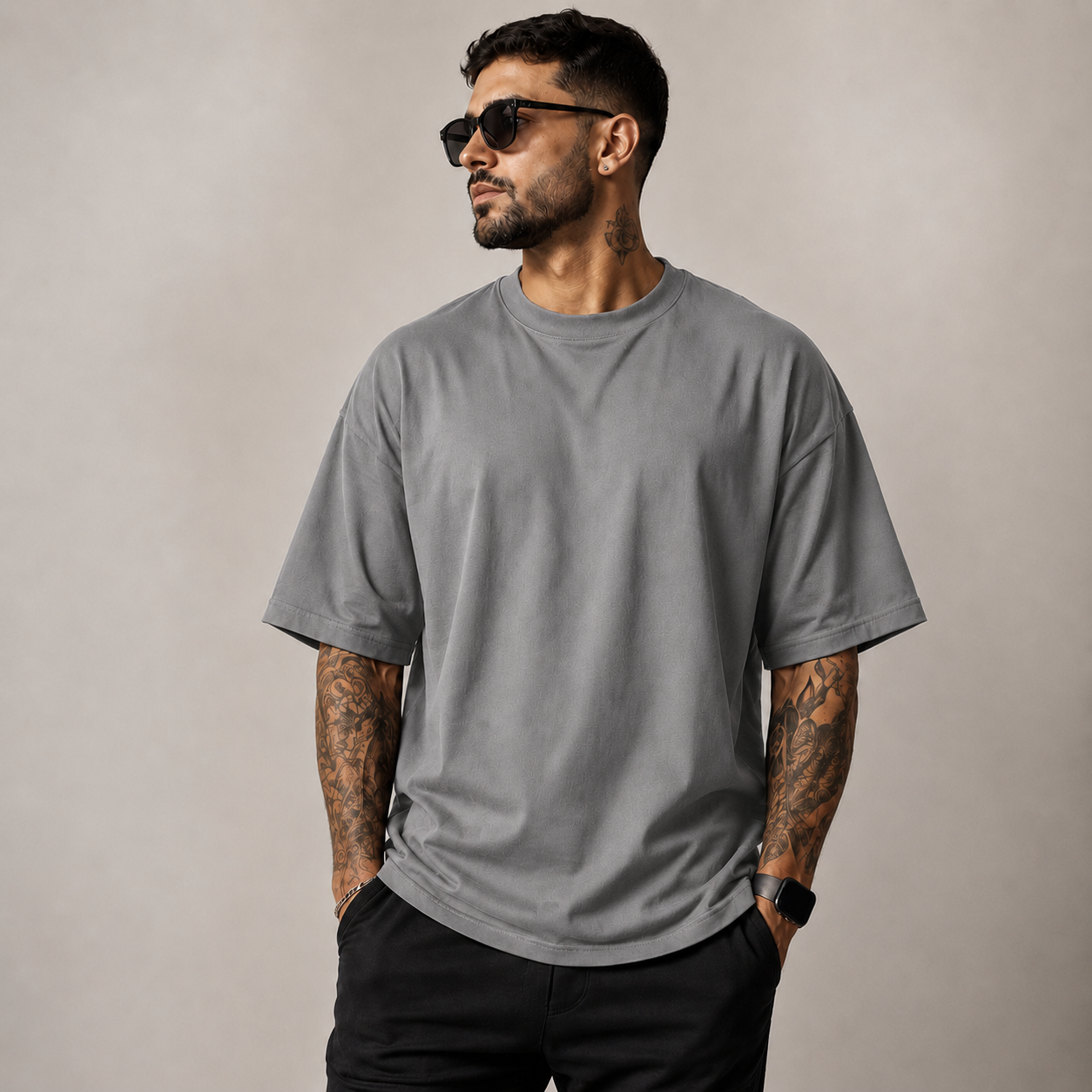 Camiseta Masculina Oversized 100% Algodão