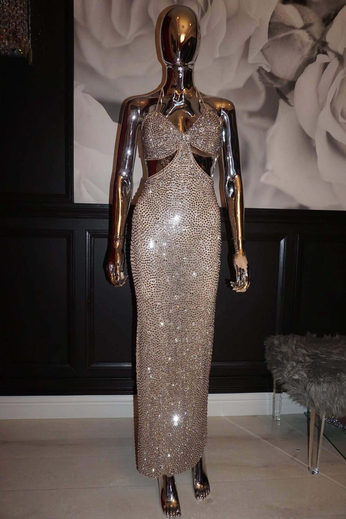 Calça Feminina com Strass e Cristais – Festa