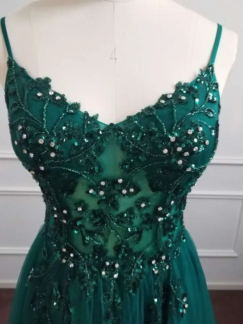 Dusty Blue Tulle Prom Dresses Long 2025 Appliqued Beaded A Line Slit Women Evening Gowns Elegant Dress For Wedding Party