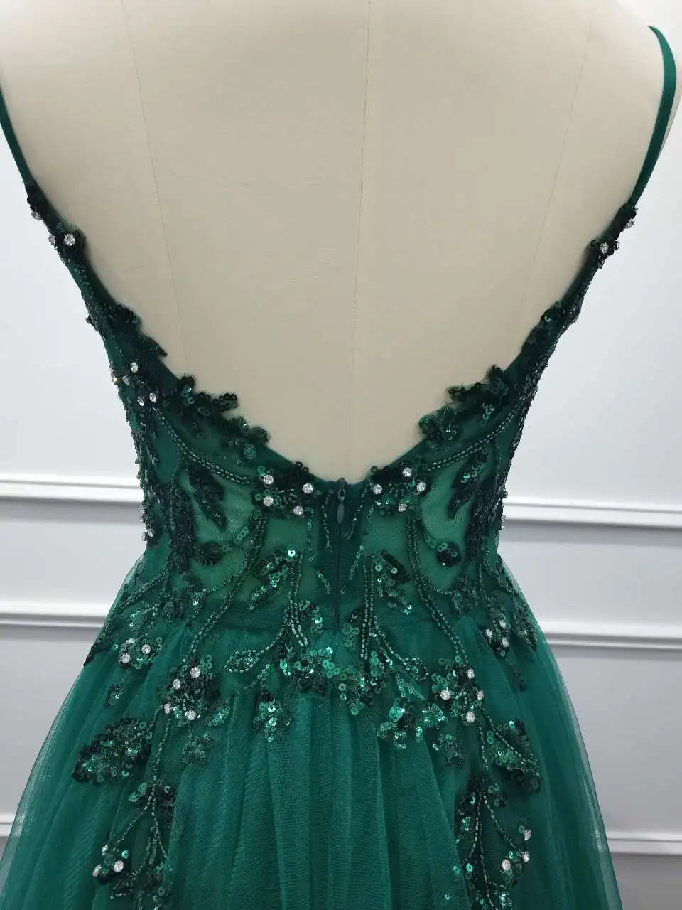 Dusty Blue Tulle Prom Dresses Long 2025 Appliqued Beaded A Line Slit Women Evening Gowns Elegant Dress For Wedding Party