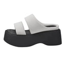 Platform Slippers Women Summer Wear Fashion 2025 New Style Increase Sandals Casual Everything Muffin Flip-flops Beach Shoes