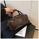 Bolsas de Ombro Grande Capacidade Crossbody Bags Pu Cor Sólida Zíper Casual 2025 Versátil Linha de Costura