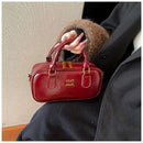 Large Capacity Crossbody Bags Pu Solid Color Zipper Casual Shoulder Bags on Sale 2025 Versatile Sewing Thread Women's Handbags