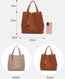 CH Ladies Shoulder Bag Fashion Classic New Pure Color Outer Pocket Ladies Handbag Exquisite Craft Large Capacity Handbag