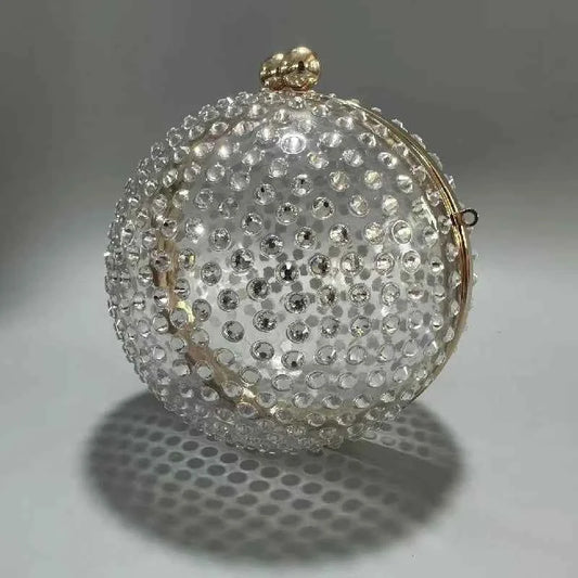 Handbag Ball Acrylic Wedding Banquet Bag Beach Crossbody Shoulder New Vacation Diamond Luxury Women's Elegant Handbags Purses