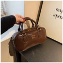 Bolsas de Ombro Grande Capacidade Crossbody Bags Pu Cor Sólida Zíper Casual 2025 Versátil Linha de Costura