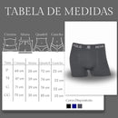 Kit 3 Cuecas Boxer Polo Wear Microfibra Masculina