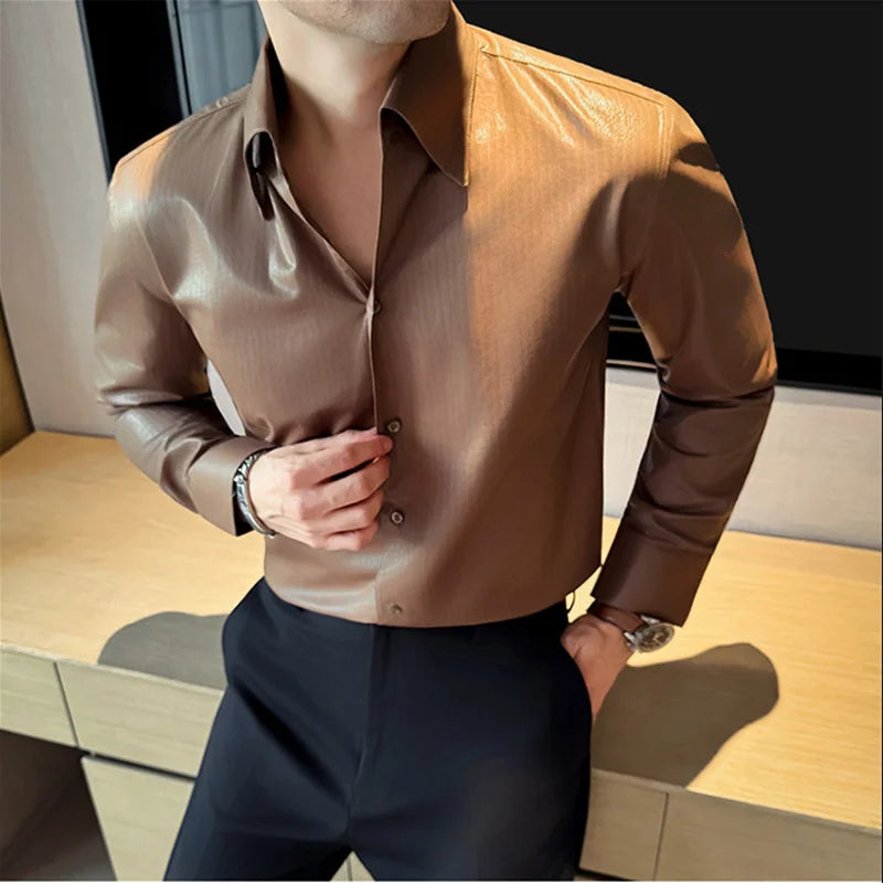 Camisa Masculina de Algodão – Social