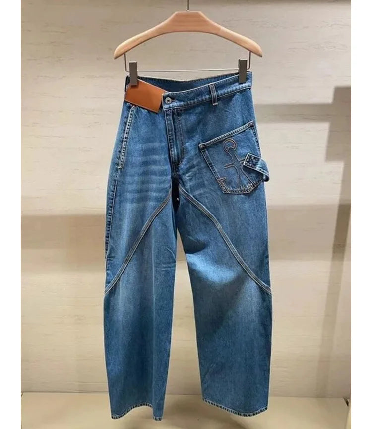 2024 new women's jeans loose and comfortable trendy ladies trousers