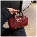 Large Capacity Crossbody Bags Pu Solid Color Zipper Casual Shoulder Bags on Sale 2025 Versatile Sewing Thread Women's Handbags