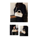Bolsas de Ombro Grande Capacidade Crossbody Bags Pu Cor Sólida Zíper Casual 2025 Versátil Linha de Costura