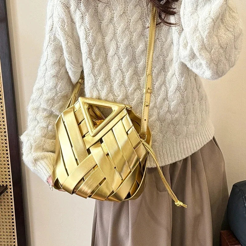 2025 na moda couro vegano tecido sacola para mulheres alça superior bolsas e bolsas moda crossbody bolsa de ombro tote bolsas - CRAVO ROSE