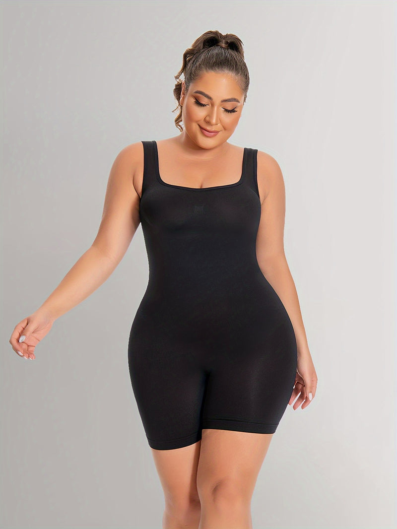 Women's Seamless Shapewear Romper - Tummy Control, Butt Lifting, Slimming Bodysuit Shorts