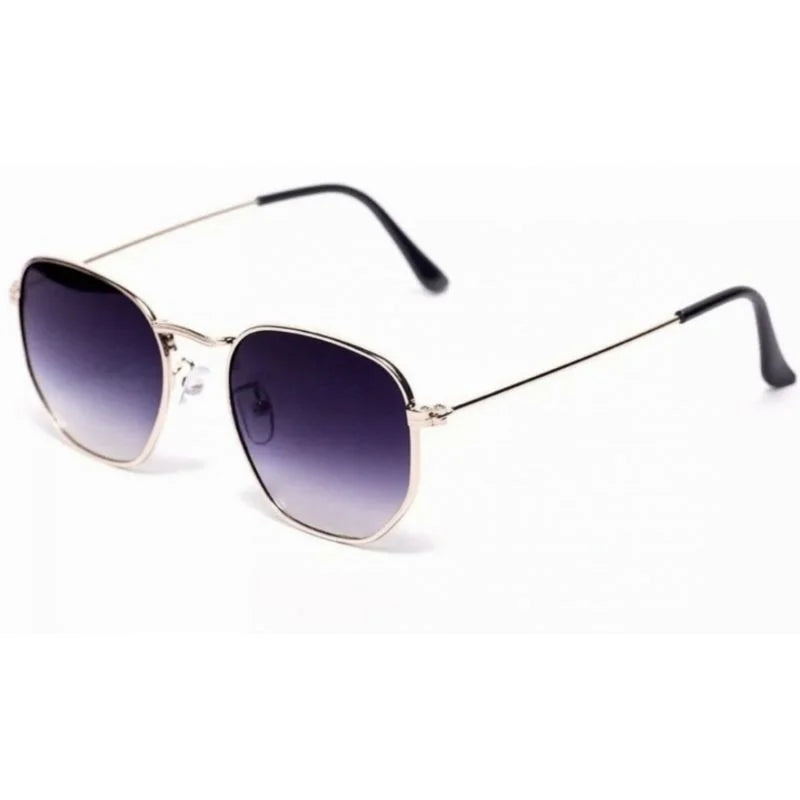 Vintage Square Hexagonal Sunglasses Men Women-Style Modern Versatile-Fast Shipping to Brazil 2025