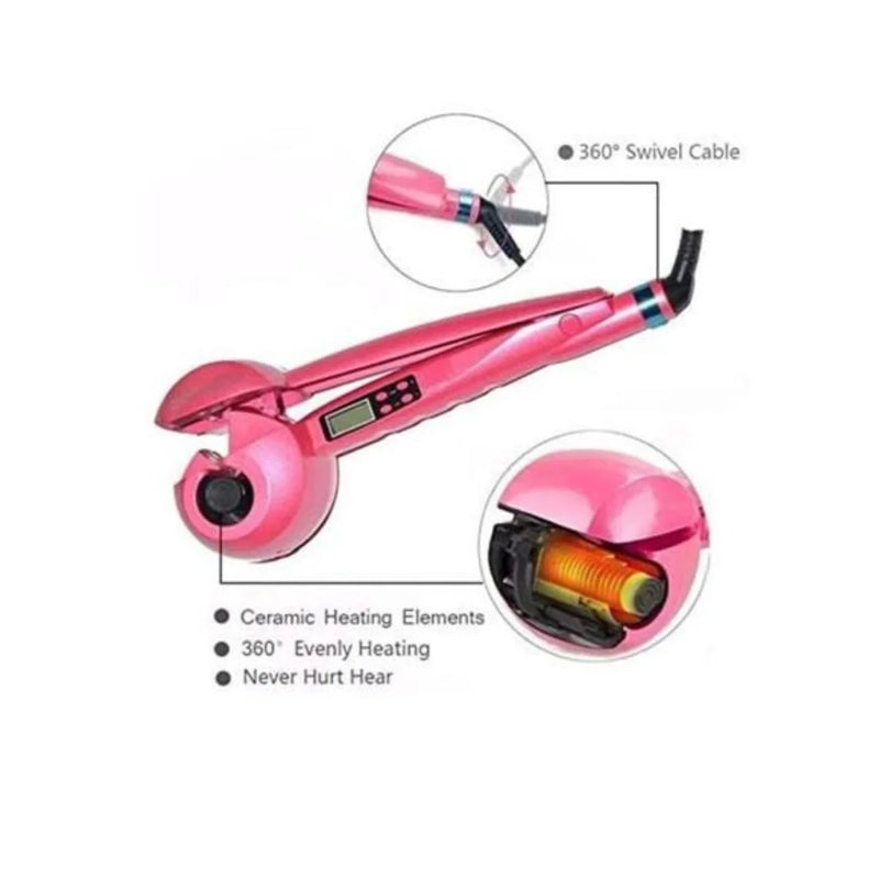 Modelador de Cabelo Digital Automático Profissional para Ondas e Cachos Perfeito