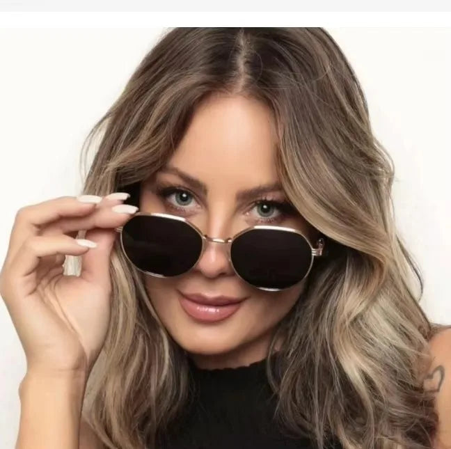 Women's Heart Shaped Sunglasses, Metal Spring and Protection UV400, Fashionable and Cute Shipping to Brazil