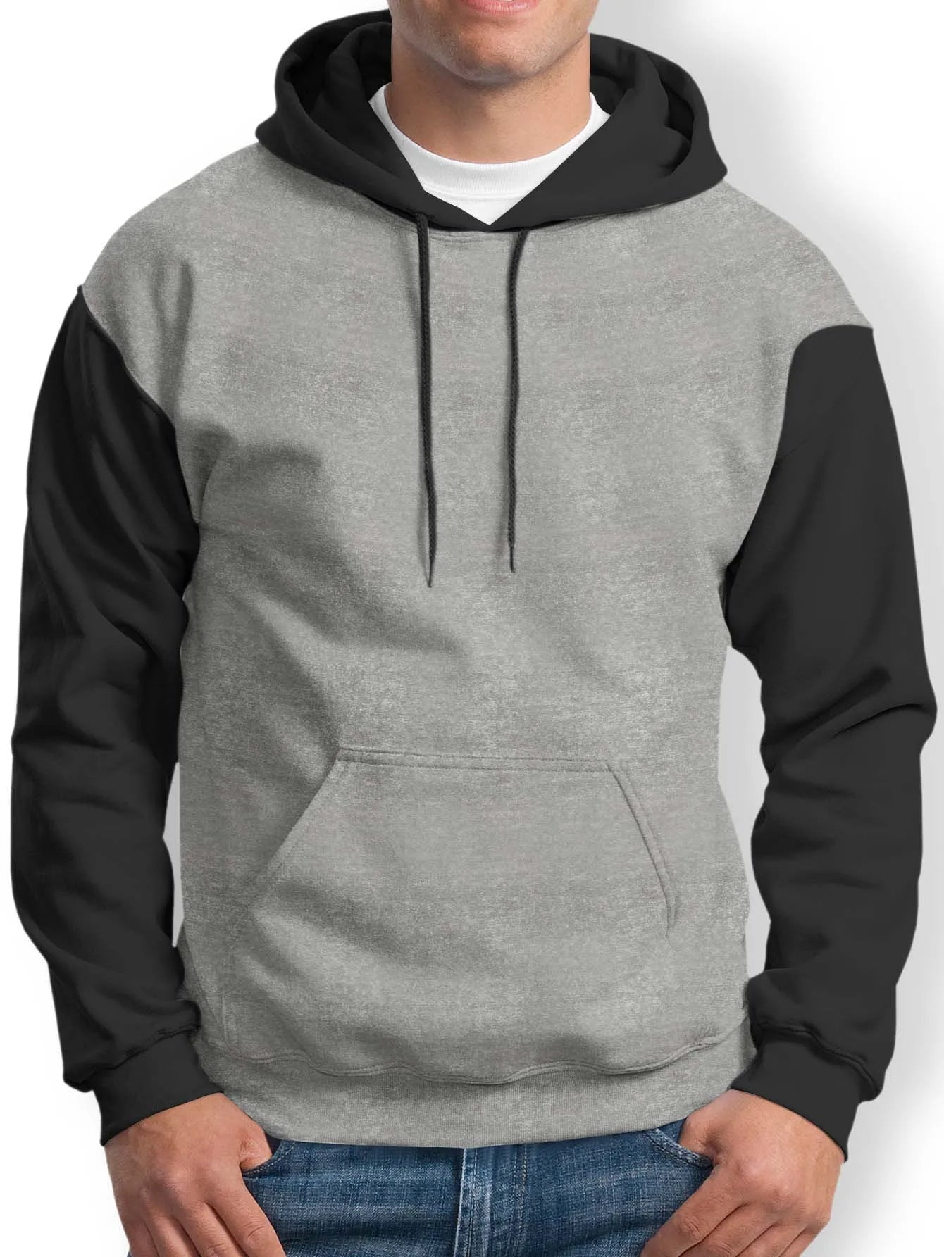 Men's Sweatshirt Kangaroo Model Sweatshirt with Colors Hood