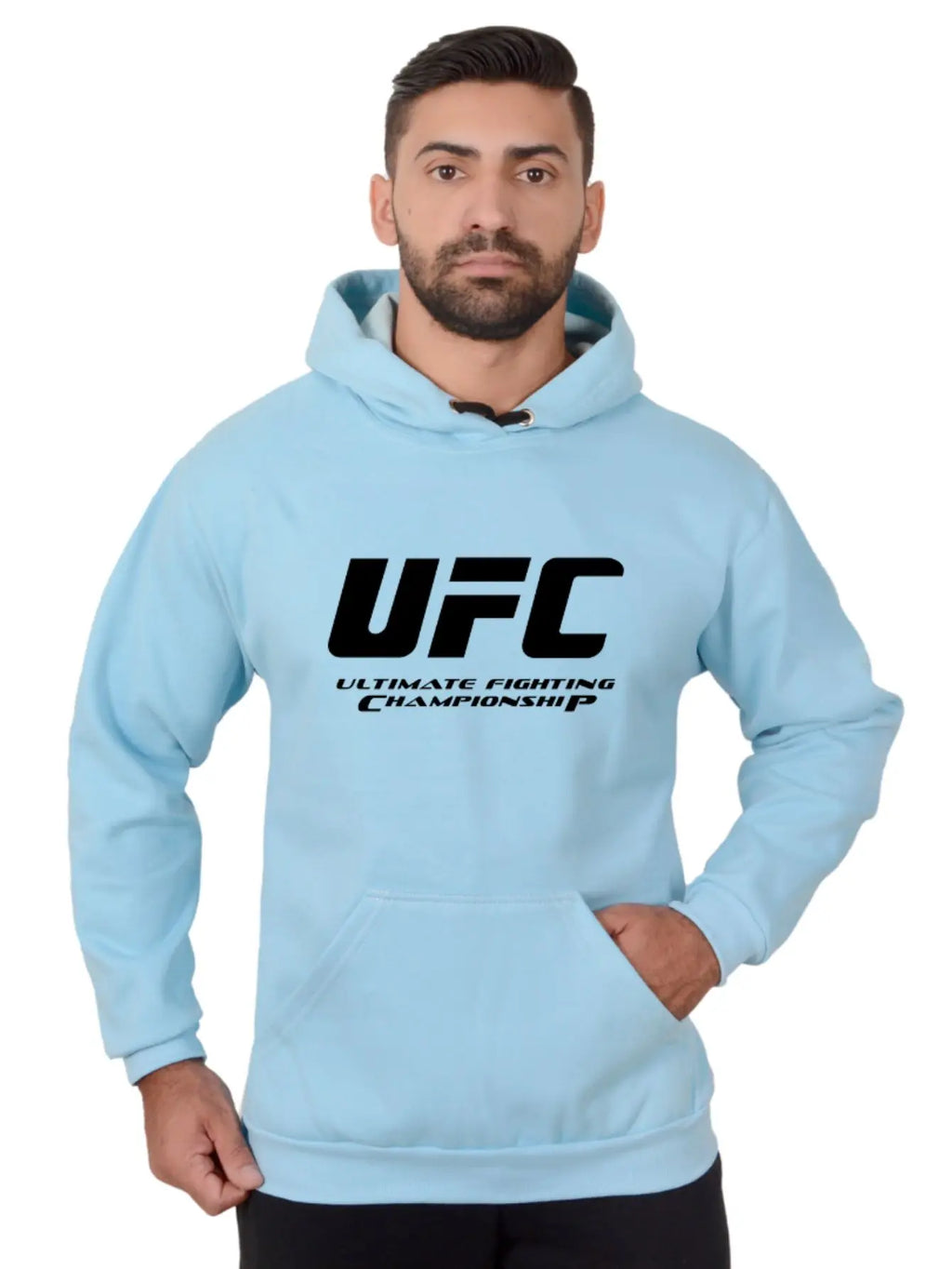 Blusa Moletom Estampa Cores Luta UFC Masculina Com Capuz