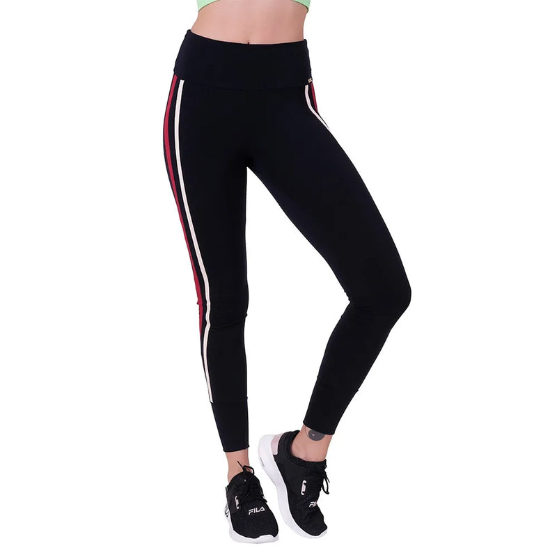 RIKINTE Legs Legging Pants Women's Side Strips Black Fitness Fitness Fitness Fitness Fitness Sports Fit