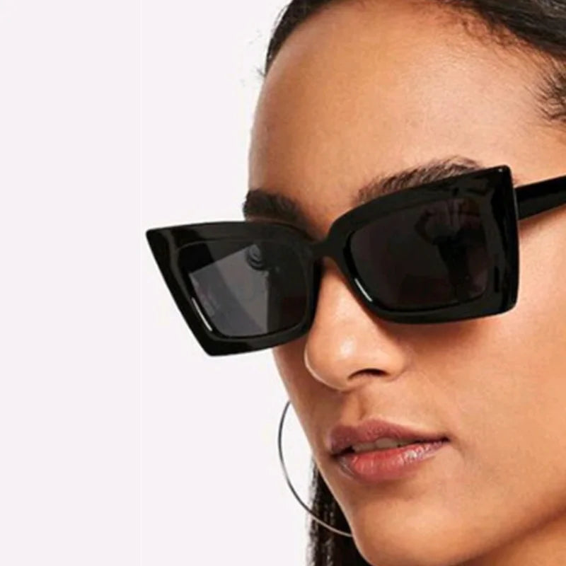 Women's Square Sunglasses Famous Brand Style Retro Mirror Sunglasses Vintage-IMMEDIATE SHIP TO ALL BRAZIl