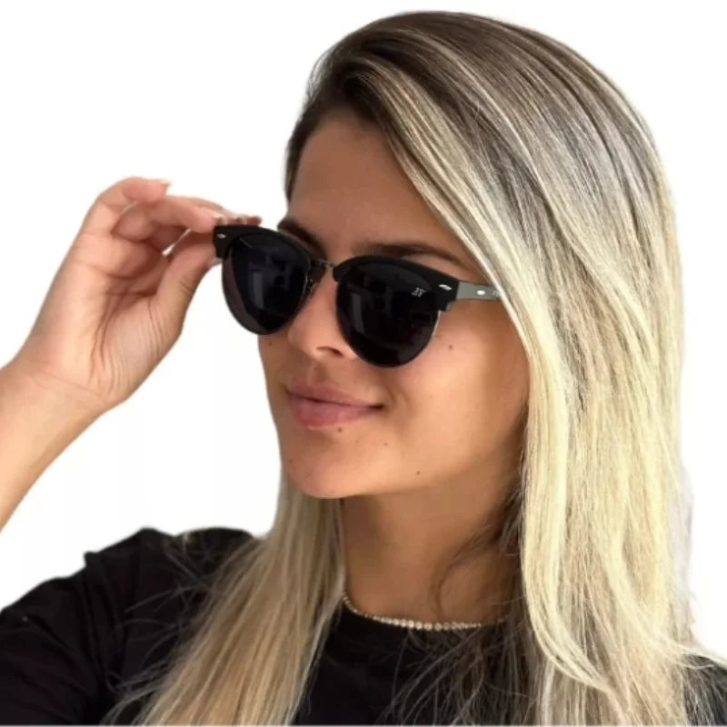 Inspire Men's Sunglasses Round ClubMaster Quality Vintage and Modern Design-QUICK SHIPPING TO ALL BRAZIL