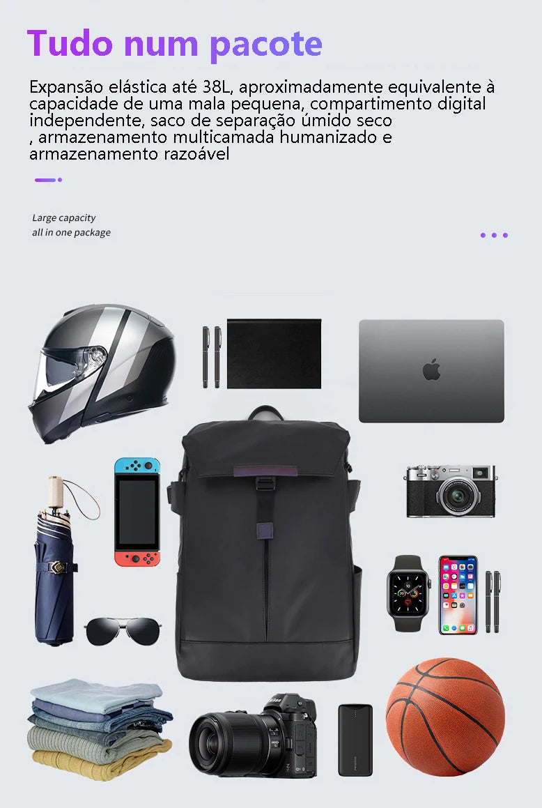 Romantic Crown Mochila de ciclismo Mochila de negócios Saco de viagem Mochila Masculina de Viagem Expansível Saco De Escola
