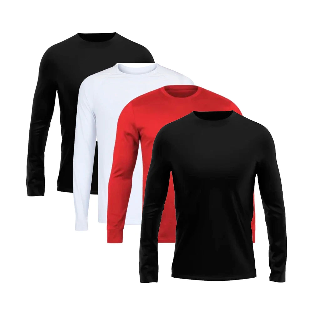 Kit 4 Camisas Térmicas Proteção UV Atividades Físicas | 021