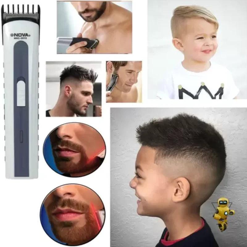 Aparador de Cabelo e/ou Barbeador Portátil de Barba 3915 Bivolt Recarregável - ENVIO IMEDIATO PARA TODO BRASIL - CRAVO ROSE