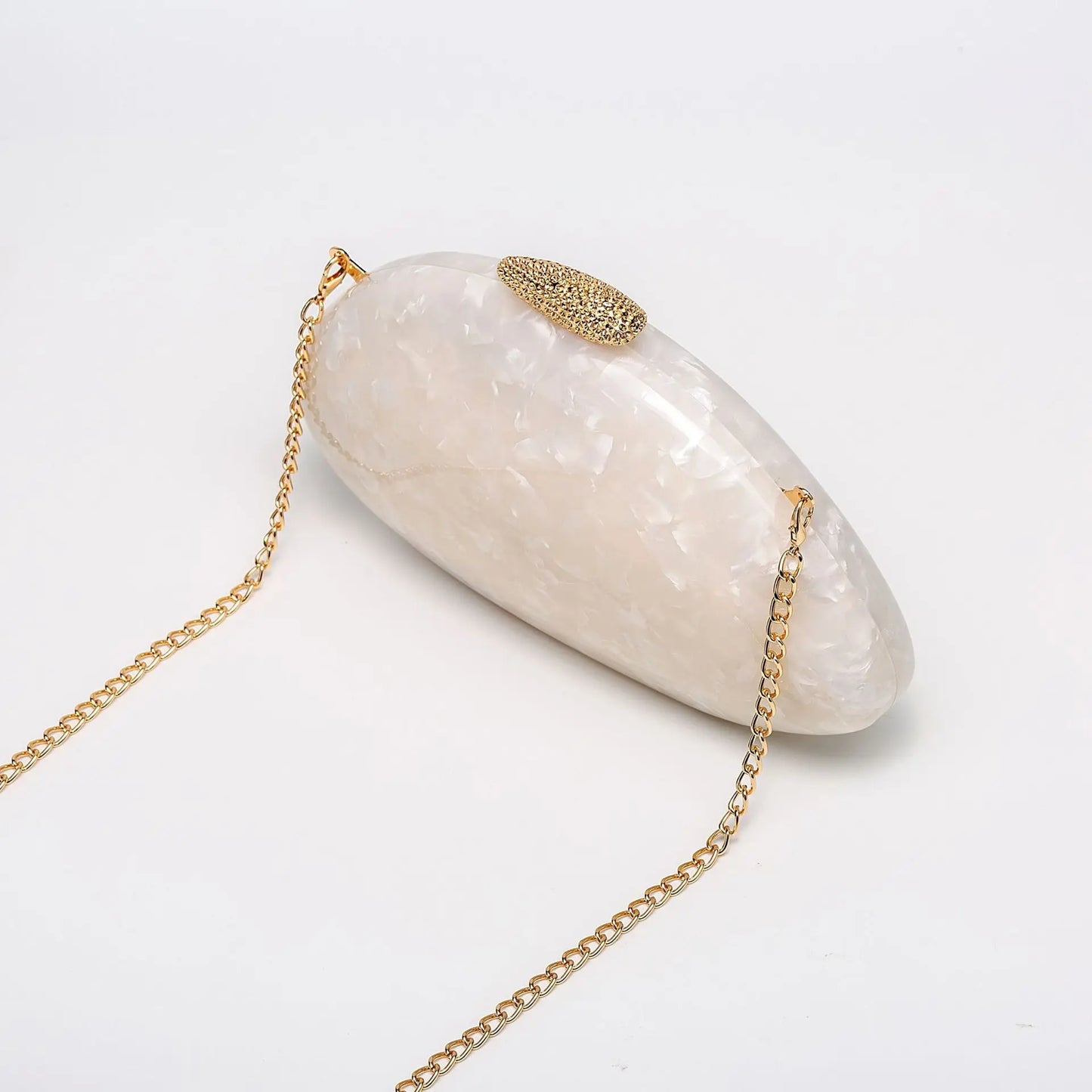 2025 Luxury Acrylic Lady Bag Fashion Personalized Party Evening Bag Single Shoulder Messenger Pearl Color Purse Women Clutch Bag