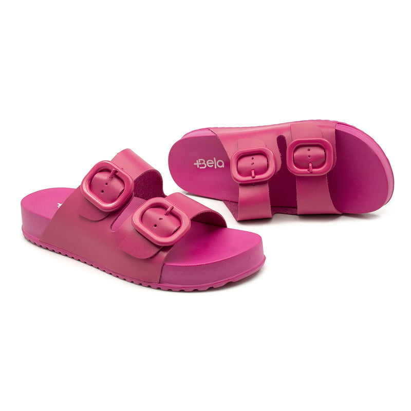 Sandália Feminina Nuvem Birken Couro Legítimo Super Leve 300g Confortável Papete Sapatilha