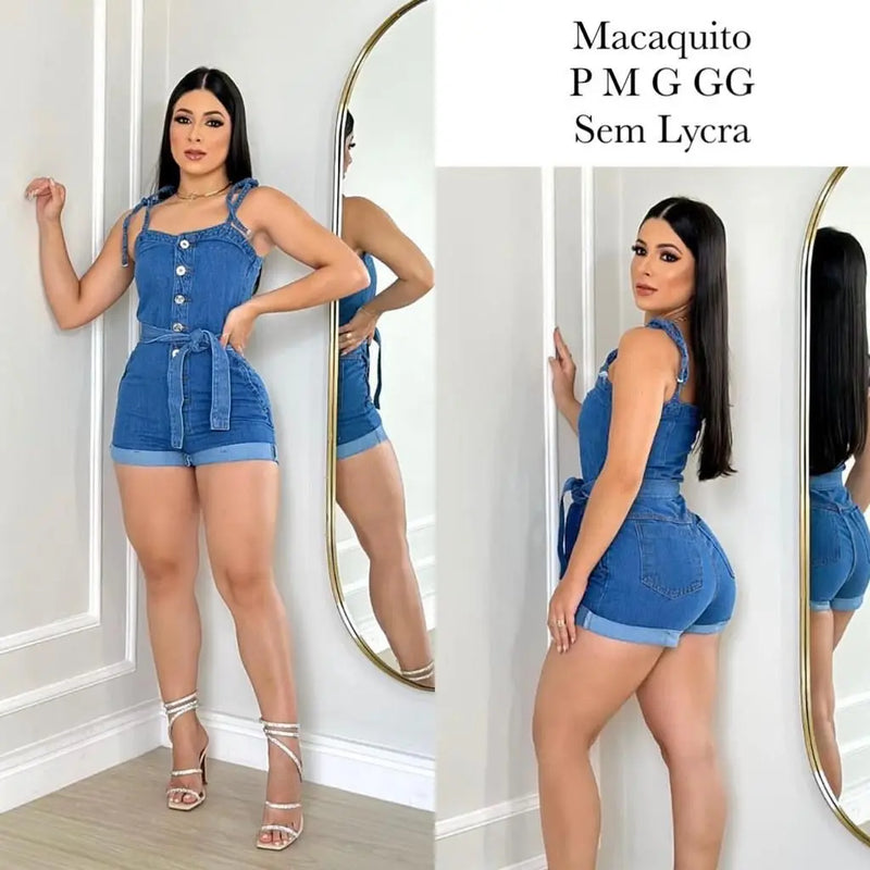 Denim denim jumpsuit without Lycra - CRAVO ROSE