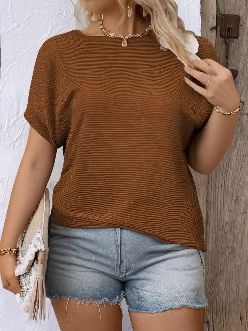 Women's Elegant Relax Summer Spring Trend Fresh Fabric Shirt Black Round collar Basic Comfortable Casual Fashion