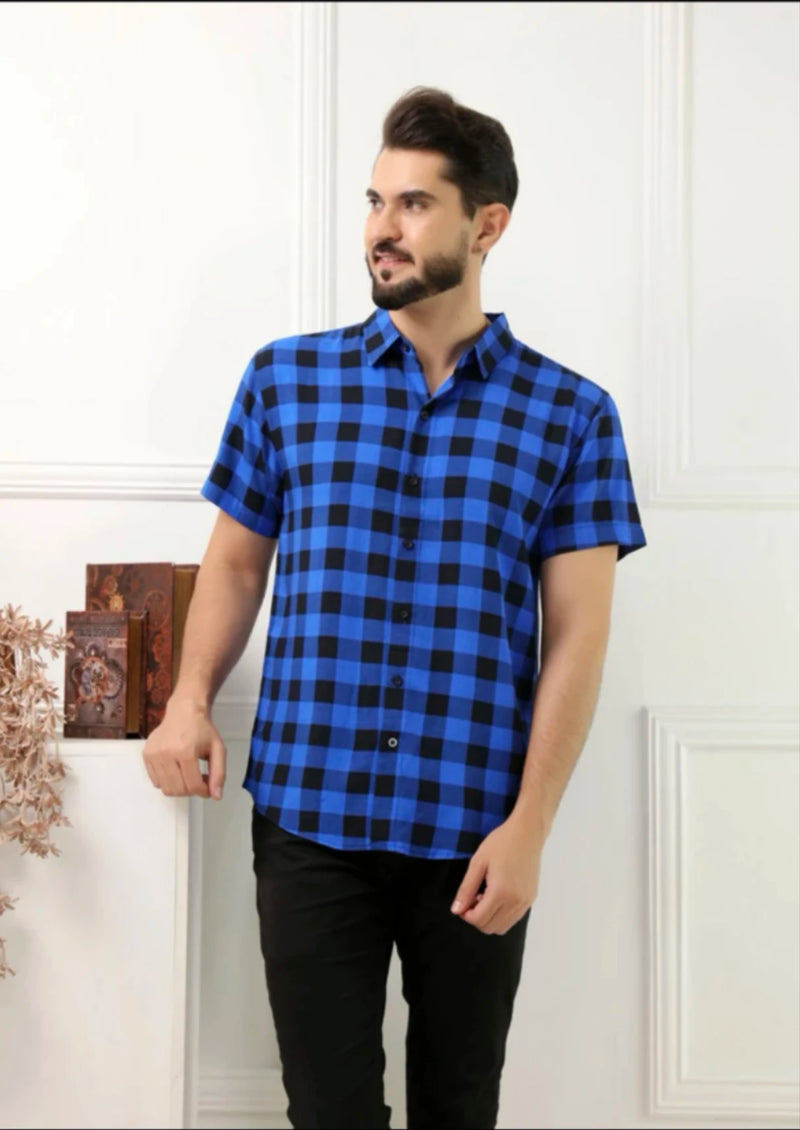 Men's Shirt Plaid Short Sleeve Slim Summer Style Casual Breathable Low Price
