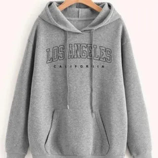 Blusa Moletom Masculino e Feminino Los Angeles Modinha Blusa de Frio com Bolso e Capuz Envio Imediato