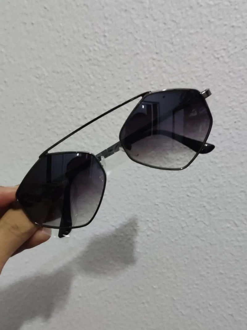 Women's Dark Sunglasses Hexagonal Summer American Diamond Fashion Wild Tendencia-Fast Delivery for All Brazil-