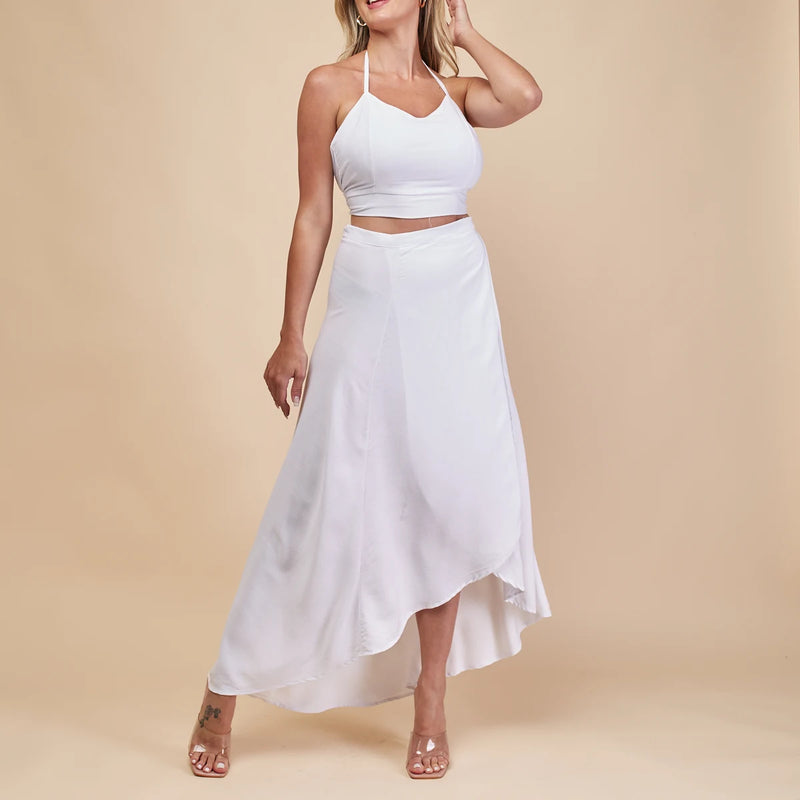 Women Fashion Set (Cropped And Skirt Envelope) For Beach