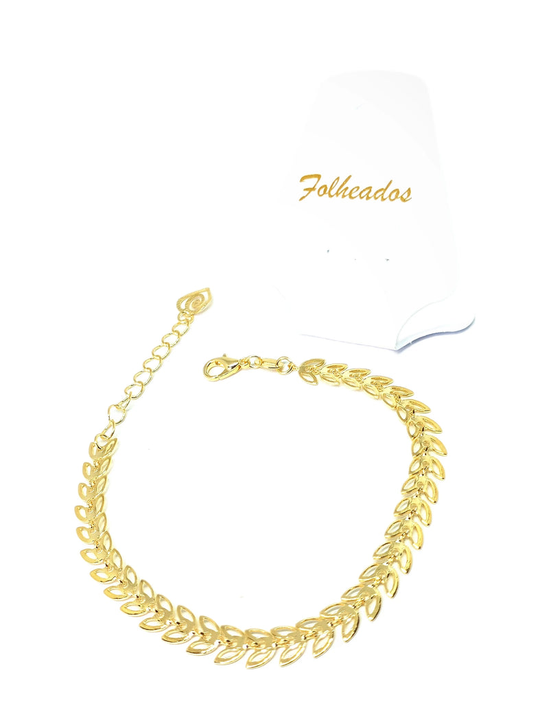 Women's 18K Gold Plated Scales Bracelet