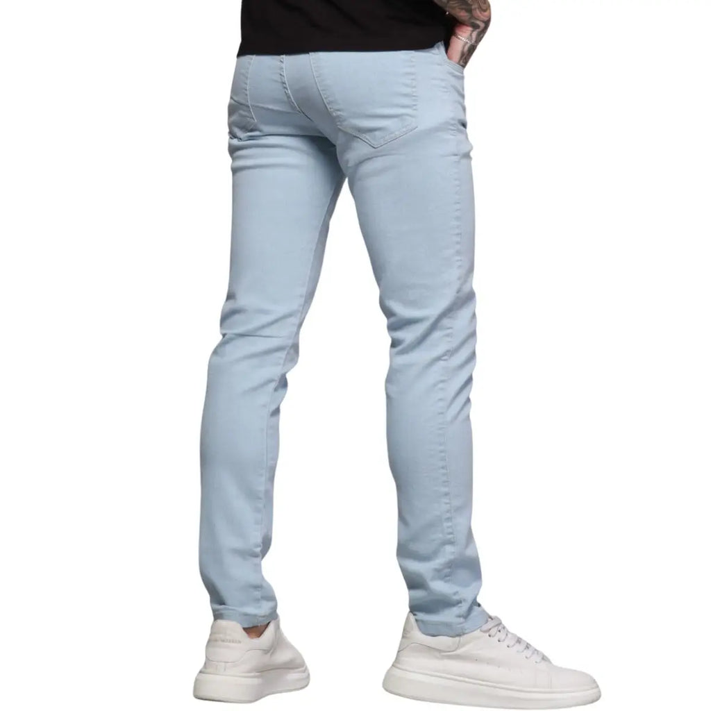 Calça Jeans Masculina Skinny Lavagem Clara Tendência Premium