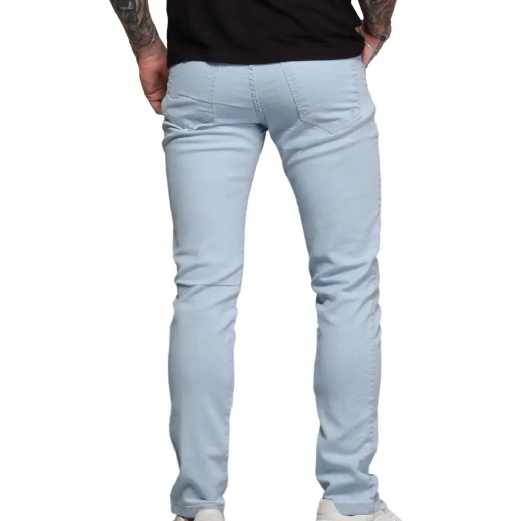 Calça Jeans Masculina Skinny Lavagem Clara Tendência Premium