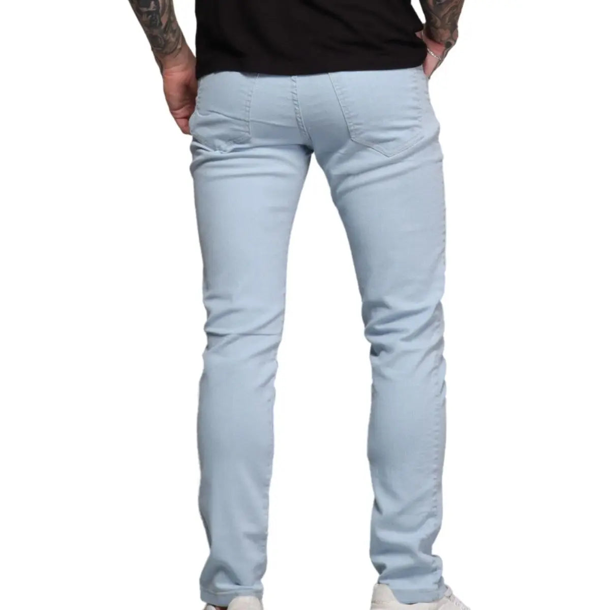 Calça Jeans Masculina Skinny Lavagem Clara Tendência Premium