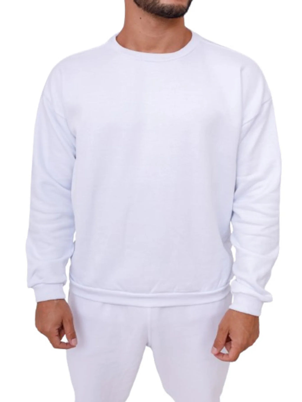 Men's Bald Hoodie Sweatshirt-White