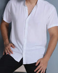 Camisa Social Masculina Viscolinho Gola Padre Slim Fit Varias Cores Moda 2024 Varias Cores