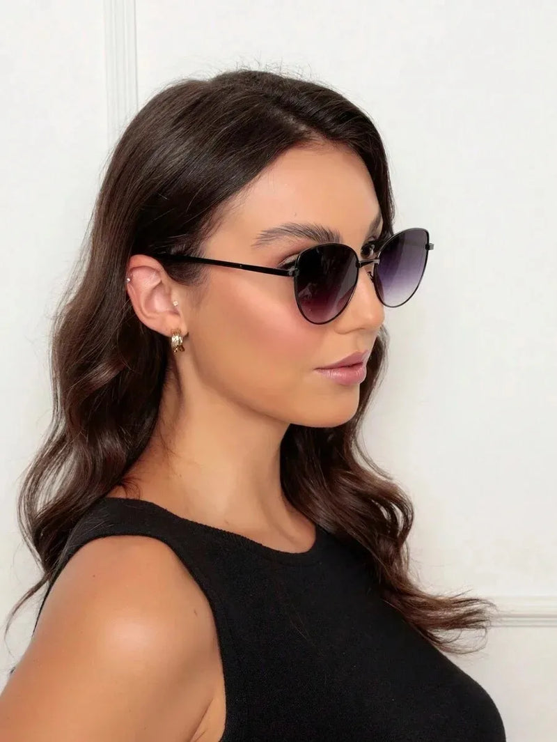 UV400 Fashion Metal Women Sunglasses-Elegant Style, High Protection and Sophisticated Design-BIAN STORE