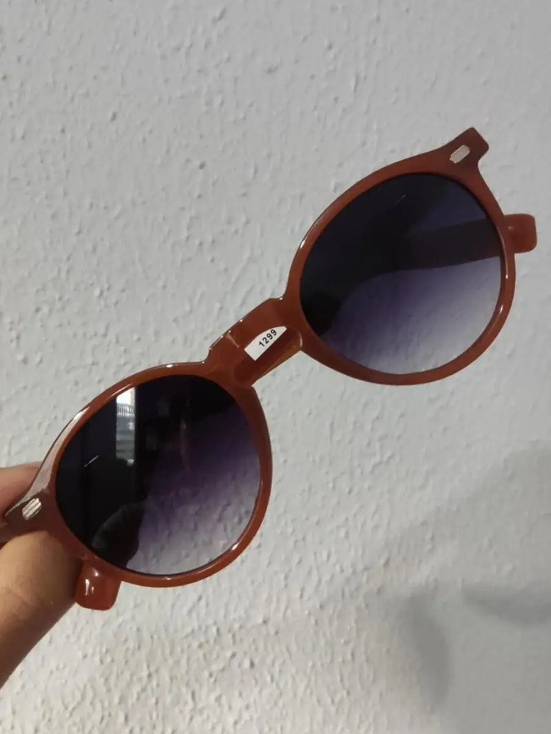 Óculos de Sol Casual Redondo Unissex, Moda Verão Moda Praia, Eventos e Festa. Entrega rápida para todo o Brasil