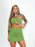 Set Top Cropped Skirt With Amarracao