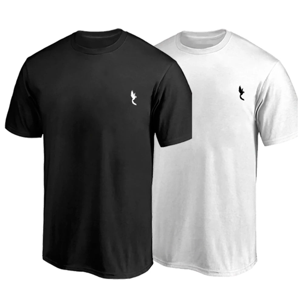 Kit 2 Camisetas Masculina Casual Leve e Confortável do P ao G1