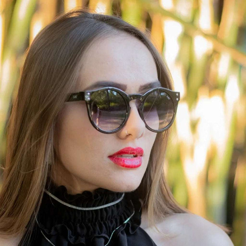 Óculos de Sol Redondos Femininos Grandes, Moda Verão, Ideal para Festa e Praia. Entrega rápida para todo o Brasil