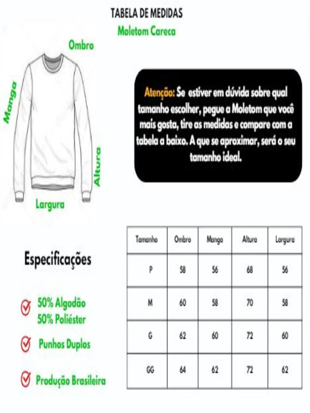 Men's Bald-Black Sweatshirt