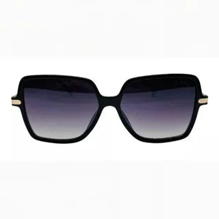Black Square Sunglasses with Gold Details-Luxury Launch Fashion Big Immediate Shipping Model for All Brazil